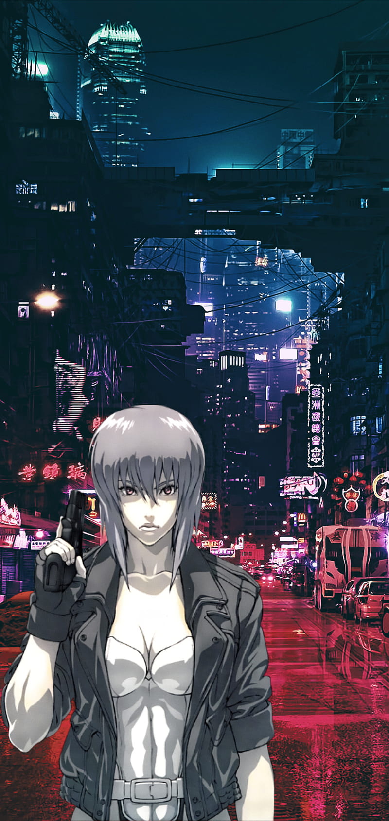 MAJOR NIGHTS, anime, cyber punk, ghost in the shell, major, HD phone wallpaper