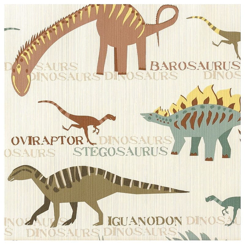 Adventure Dinosaur Kids Multicoloured .UK, Dinosaur Print, HD phone wallpaper