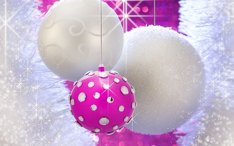 Christmas, Holiday, Purple, Christmas Ornaments, Rhinestone, HD wallpaper