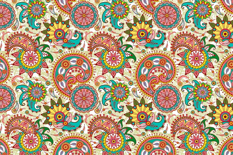Texture, pattern, green, flower, yellow, paper, pink, HD wallpaper | Peakpx