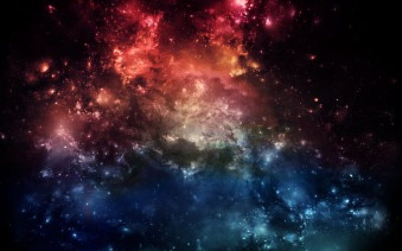 nebula, stars, whites, blues, reds, gas cloud, HD wallpaper