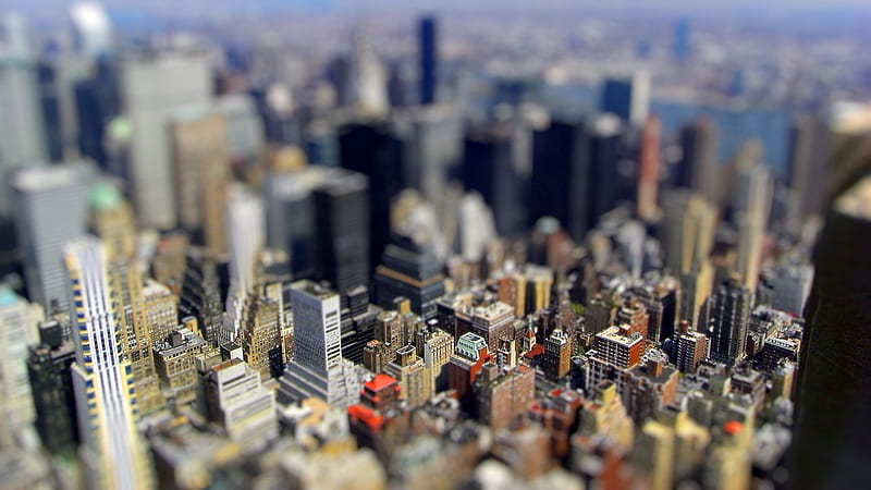 Miniature city, HD wallpaper