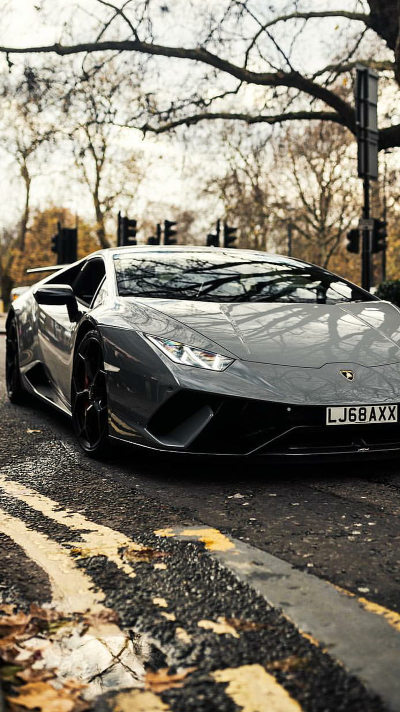 Lamborghini, huracan, gris, car, supercar sports, london, new, HD phone  wallpaper | Peakpx