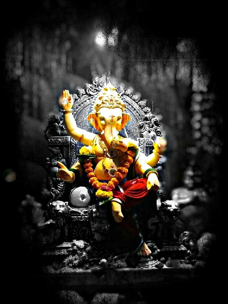 Lord ganesha, bappa, ganapathi bappa, ganesh, god, lord ganesh, spiritual, vinayak, vinayakachavithi, HD phone wallpaper
