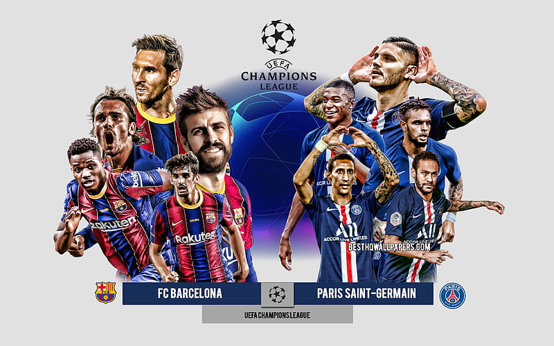 Barcelona FC vs Paris SaintGermain, Eighthfinals, UEFA Champions