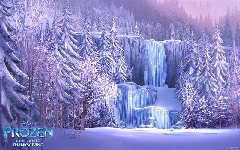 Frozen Background, background, disney, frozen, HD wallpaper | Peakpx