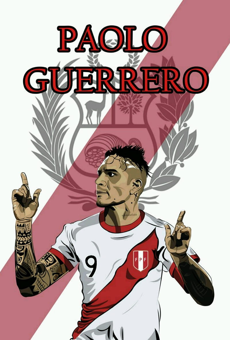 Paolo Guerrero, el pistoleiro, guerrero, peru, pg9, selecao, selecion, HD phone wallpaper