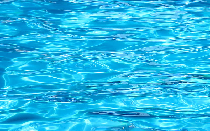 blue water texture, pool, water textures, wavy backgrounds, macro, blue backgrounds, blue water, waves, water backgrounds, HD wallpaper