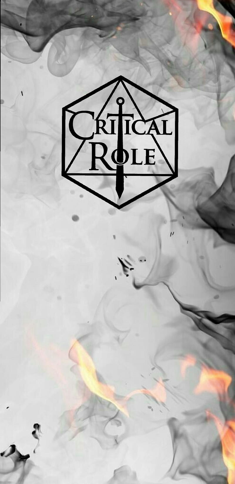Critical role flames, critical, dice, dm, dnd, dragons, dungeons, role, rpg, tabletop, HD mobile wallpaper
