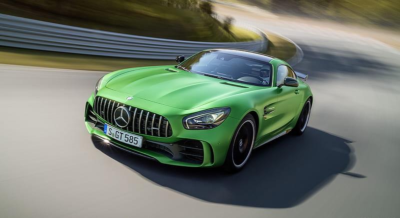 2017 Mercedes Amg Gt R At The Nurburgring Color Green Hell Magno Front Hd Wallpaper Peakpx