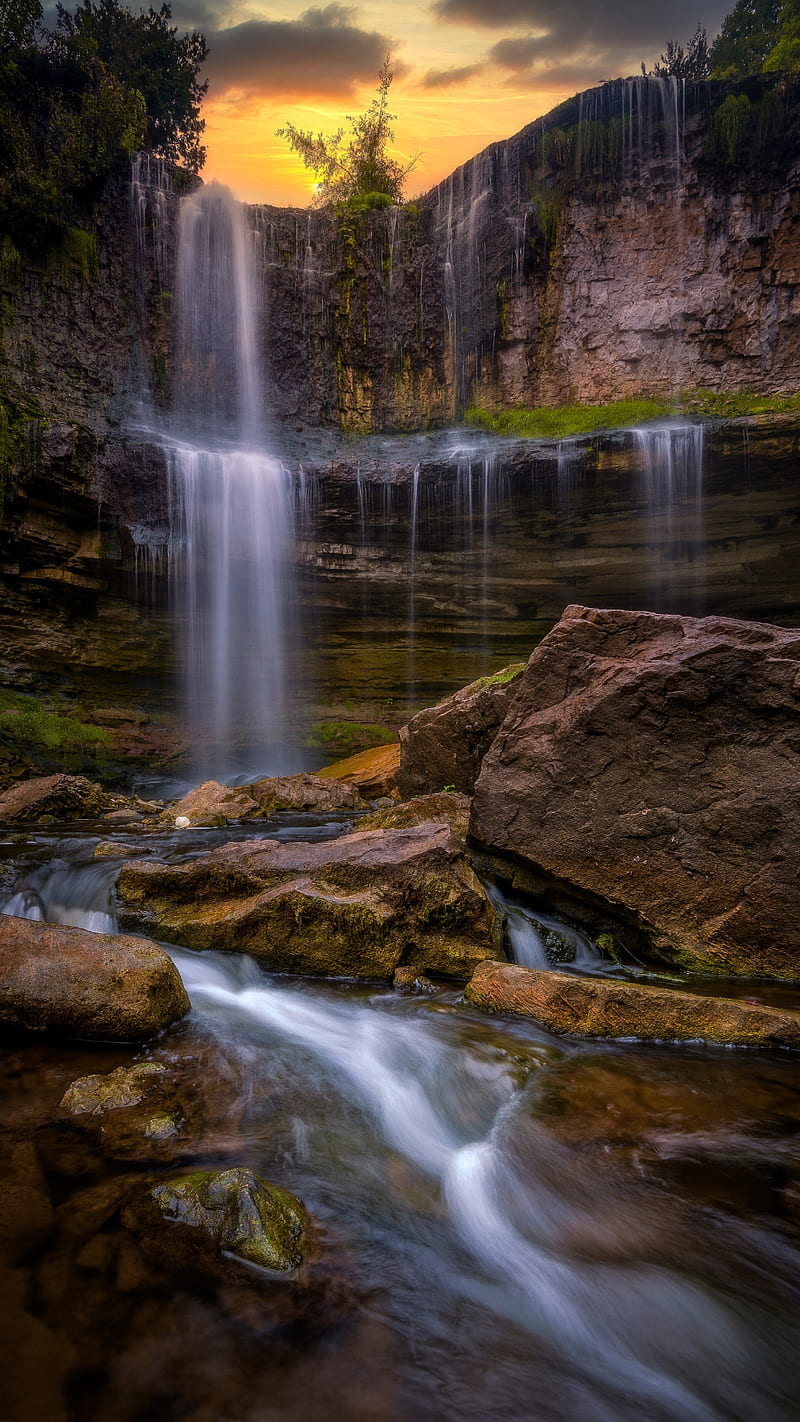 Cascadas, caídas, naturaleza, río, rocas, agua, cascada, Fondo de pantalla  de teléfono HD | Peakpx