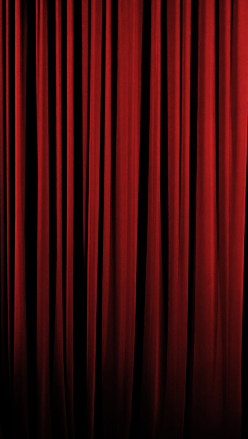 Red curtain, calm, cinema, cool, nice, theatre, HD phone wallpaper | Peakpx