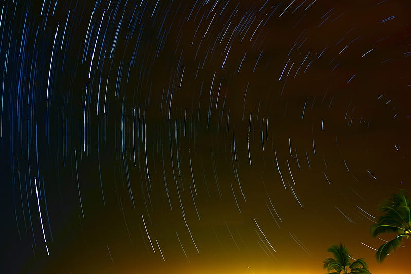 Star Trails Night Long Exposure , long-exposure, star-trail, nature, graphy, HD wallpaper