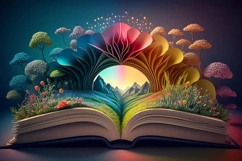 Magical book, Reading, Open, Stories, Book, HD wallpaper