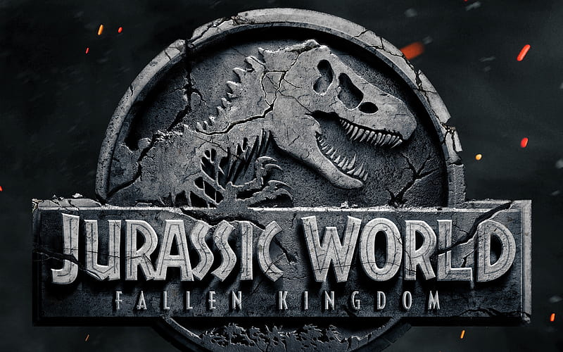 Jurassic World, Fallen Kingdom, 2018, Emblem, Jurassic world 2, new films, HD wallpaper