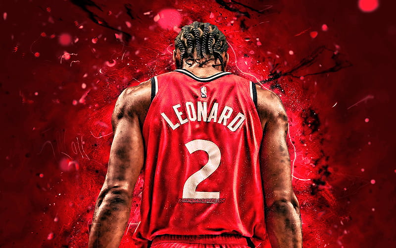 Kawhi Leonard back view NBA Toronto Raptors red paint splashes  basketball stars HD wallpaper  Peakpx