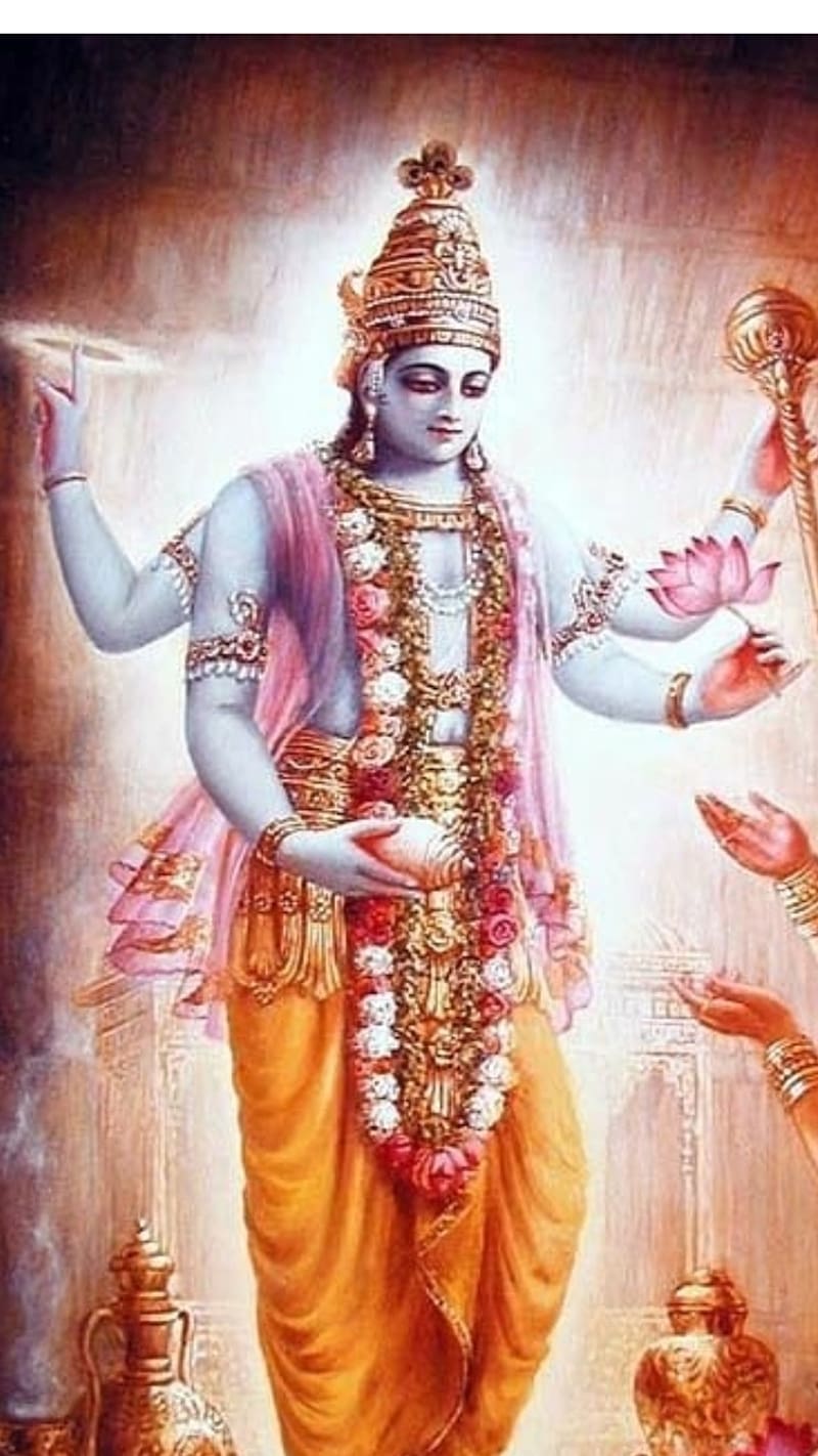Lord Vishnu Standing, lord vishnu, standing, lord narayana ...