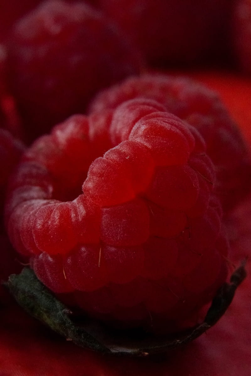 raspberries, berries, ripe, fresh, red, macro, HD phone wallpaper