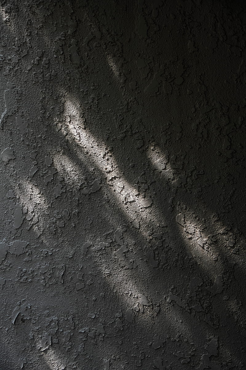 wall, plaster, bw, rays, shadows, HD phone wallpaper