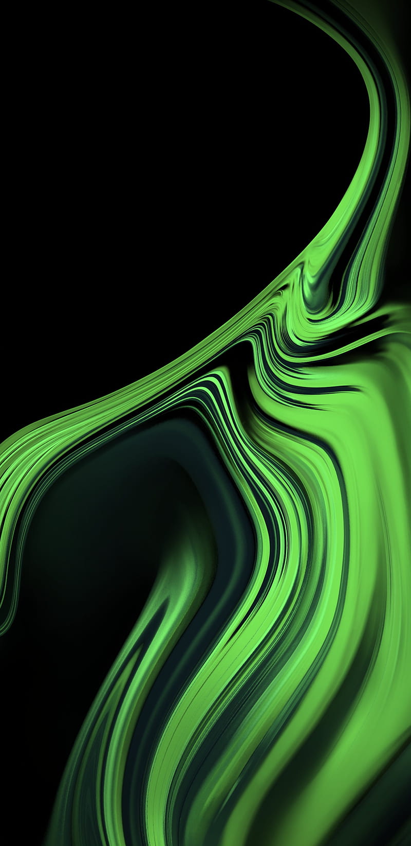 Note 9 Stock green, abstract, black, epic, galaxy, green, note, note 8, note 9, samsung, stoche, HD phone wallpaper