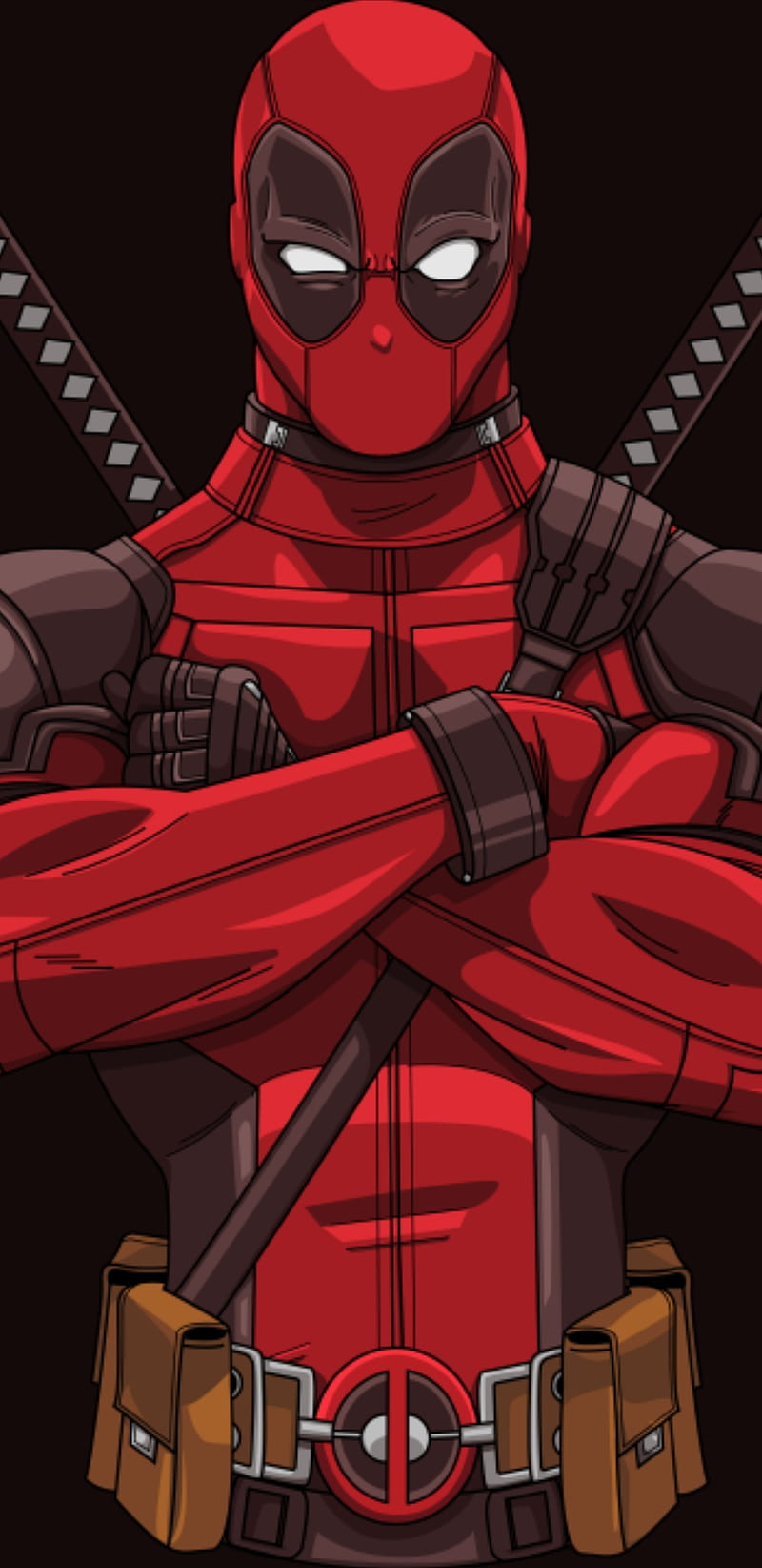 Deadpool 2 angry, black, deadpool, eyes, hero, marvel, red, white, HD phone wallpaper