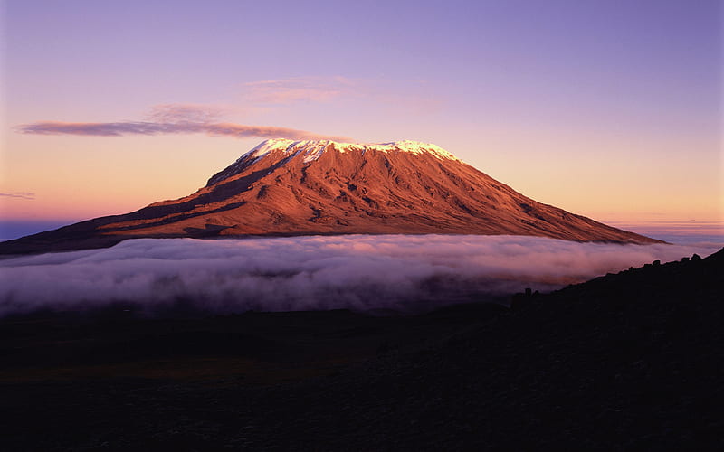 Mount Kilimanjaro stratovolcano, mountains, Kilimanjaro, Tanzania, Africa, HD wallpaper