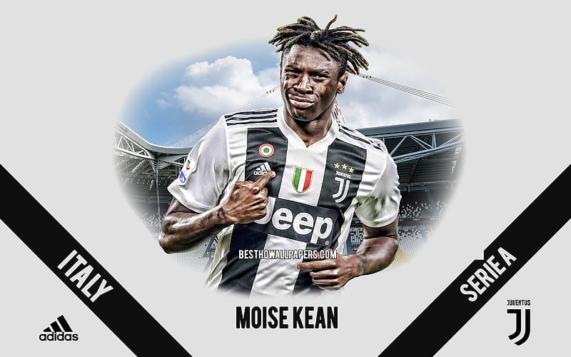 Moise Kean, Juventus FC, Italian football player, striker, Allianz Stadium, Serie A, Italy, football, HD wallpaper