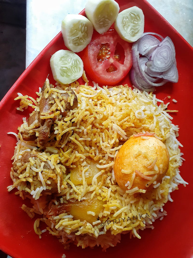 Chicken Biriyani, delicious, food, foodie, HD phone wallpaper