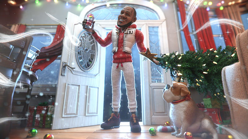 LeBron James Is Standing On Floor With Sprite Cranberry Sprite Cranberry, HD wallpaper