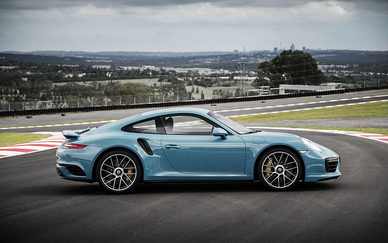 2015, racing track, coupe, porsche 911, sports coupe, blue porsche, HD wallpaper