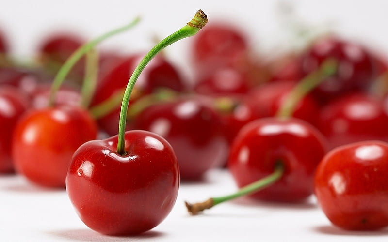 CHERRY RED, fruit, red, food, healthy, cherries, sweetness, HD wallpaper