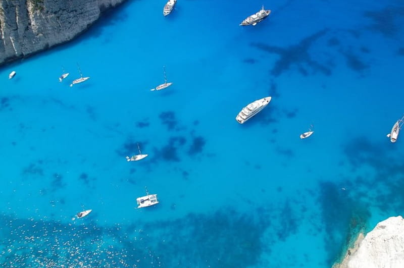 Zakynthos island, Ionian Sea, Greece, island, HD wallpaper
