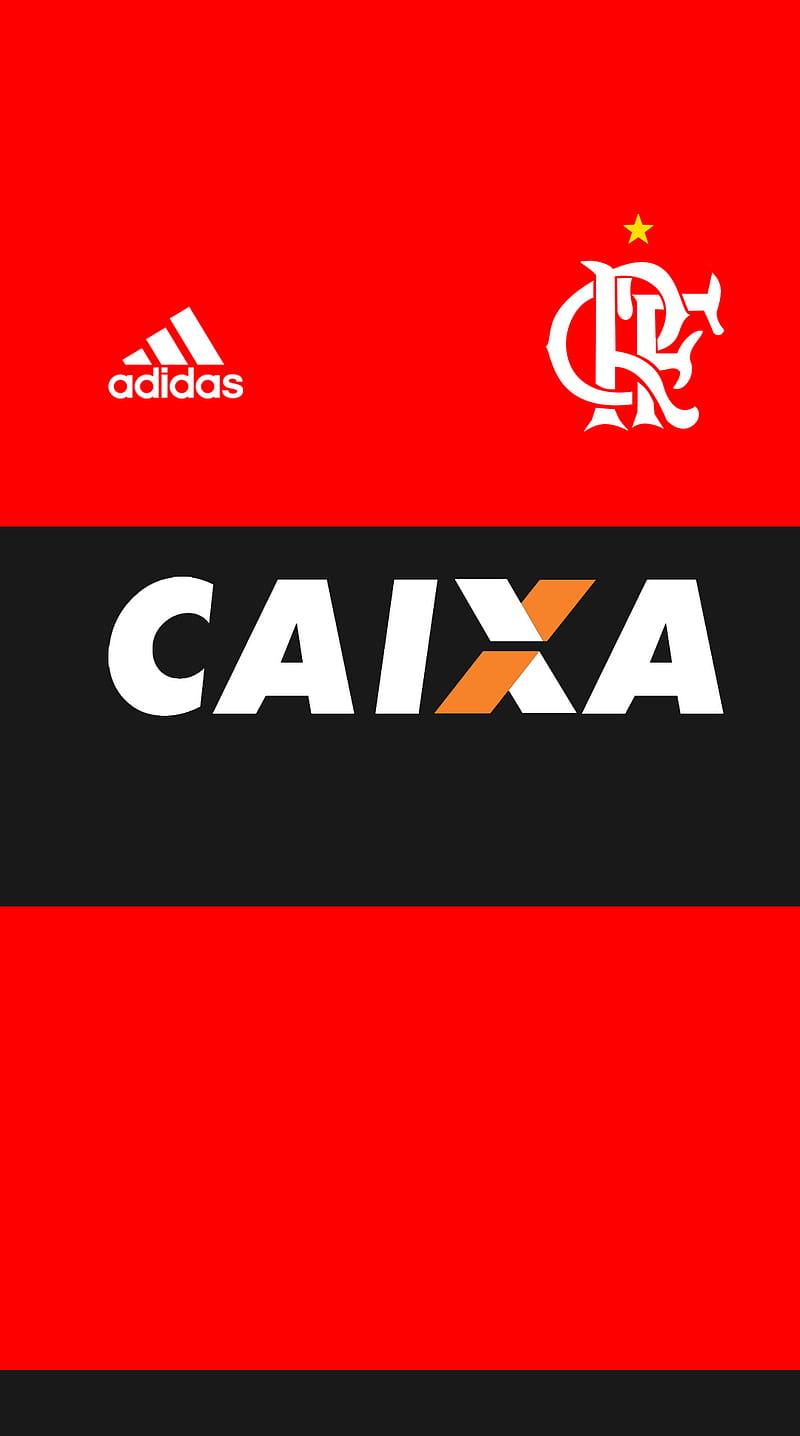 Flamengo jersey, adidas, brazil, brasileirao, copa sudamericana, mengao, paolo guerrero, red, HD phone wallpaper