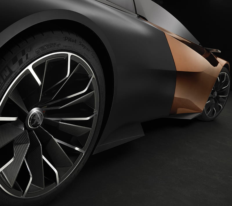 Peugeot, car, onyx, vehicle, wheels, HD wallpaper