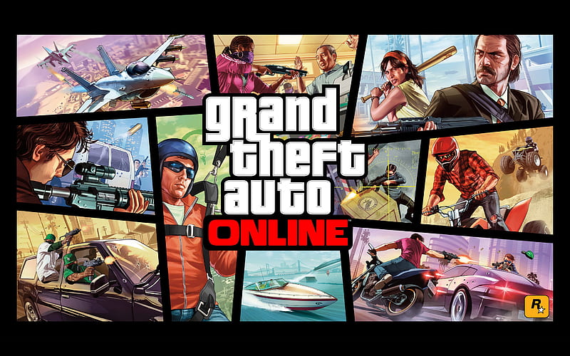 GTA Online Logo, gta, games, logo, online, HD wallpaper