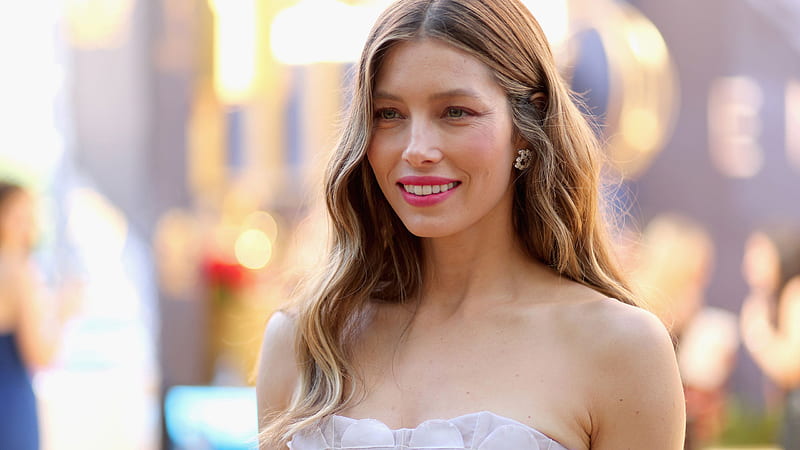 Smiling Jessica Biel Actress With Pink Lips And Blonde Hair Jessica Biel, HD wallpaper