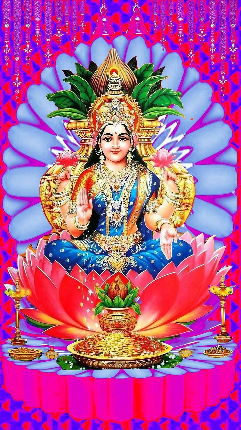 Lakshmi Mata , jai mata di, lord, god, bhakti, devtional, HD phone wallpaper