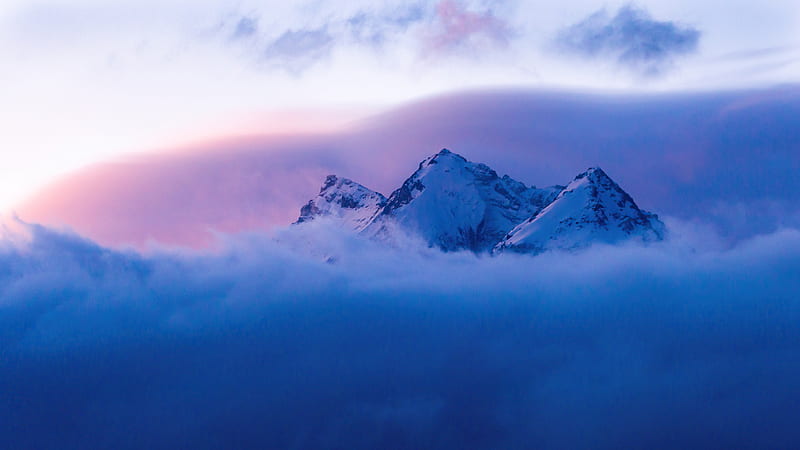 Morning Glory Sunrise Switzerland , mountains, nature, HD wallpaper