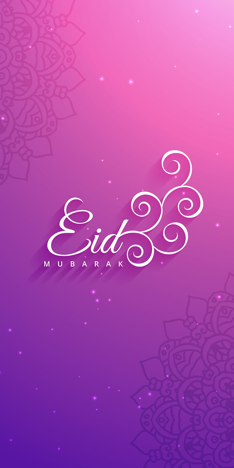 Eid mubarak, abstract, desenho, floral, happy eid, islamic, muslim, pink, pretty, HD phone wallpaper