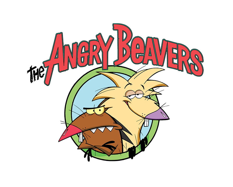 Angry Beavers, humor, beaver, funny, cartoon, angry, HD wallpaper