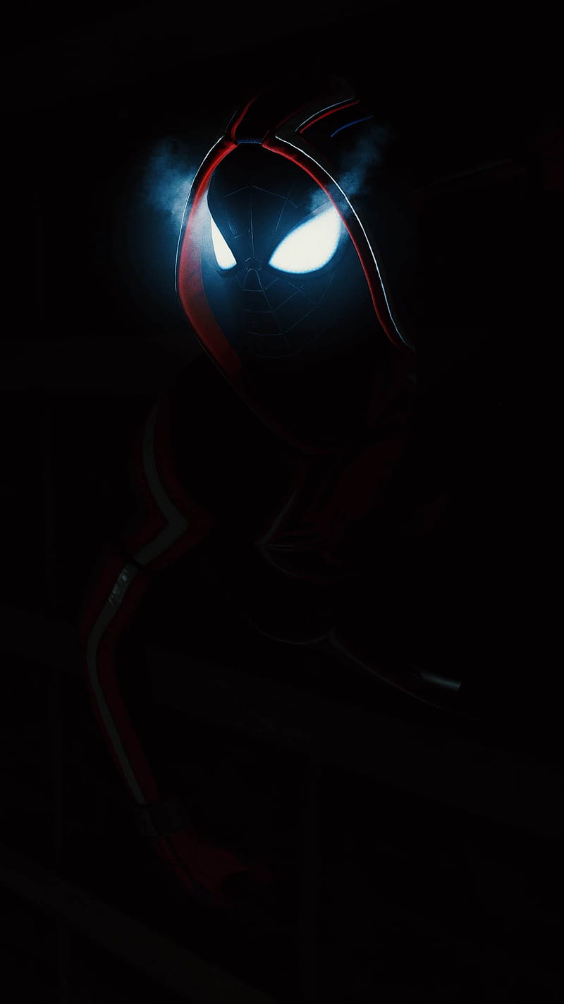 Dark Spiderman Glowing Eyes - IPhone : iPhone . dark , Spiderman , Marvel, HD phone wallpaper