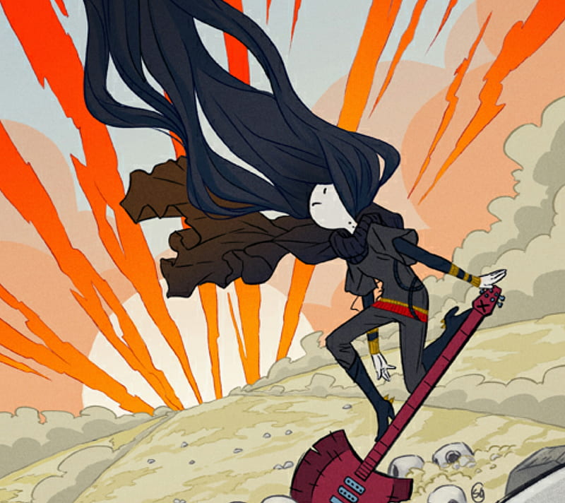 adventure time marceline and ice king wallpaper