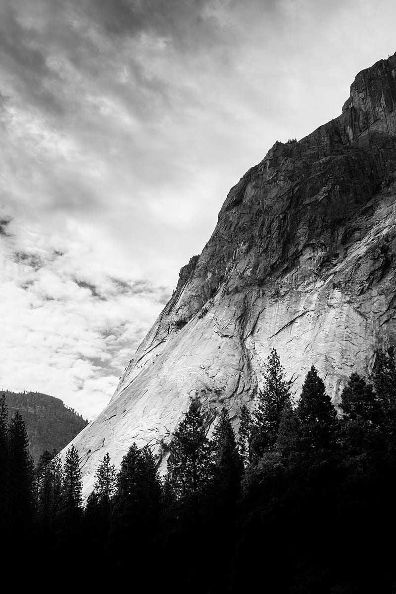 Black And White Mountains iPhone HD phone wallpaper  Pxfuel
