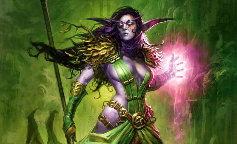WOW Blood elf, elf, alesita, magic, blood, green, purple, blood elf, purple light, wow, light, HD wallpaper WOW Blood elf, elf, alesita, magic, blood, green, purple, blood elf, purple light, wow, light, HD wallpaper