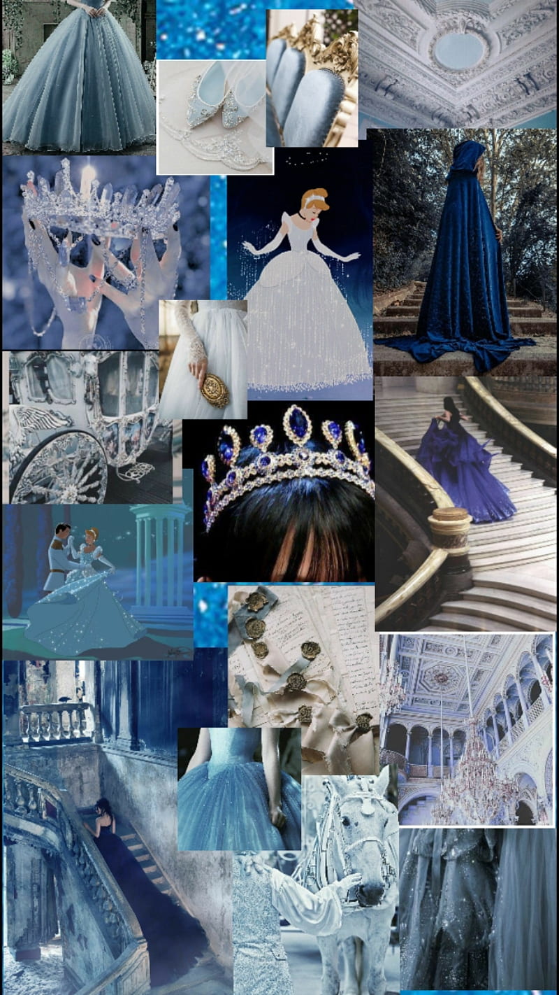 Reina azul estética, jefe, cenicienta, corona, princesa, Fondo de pantalla  de teléfono HD | Peakpx