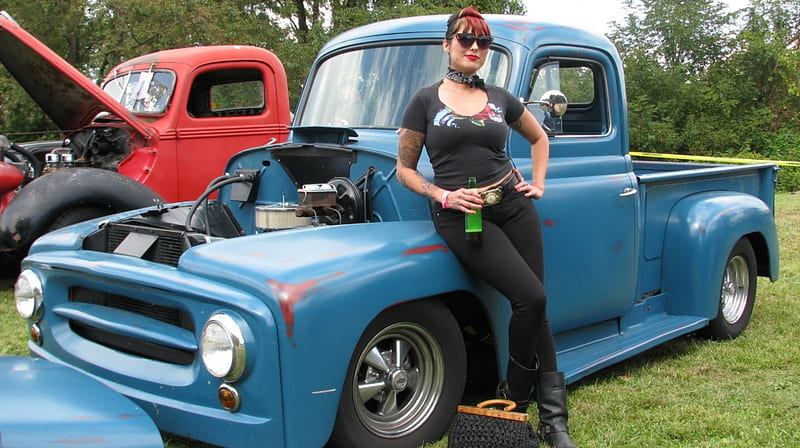 Hellbilly Hootenanny, Truck, Boots, Cowgirl, Pickup, Hd Wallpaper 