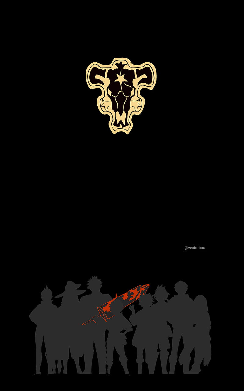 Black Clover, Black Bull, anime, logo, minimalism, gray, Japan, Skull &  Bones (game) | 3840x2160 Wallpaper - wallhaven.cc