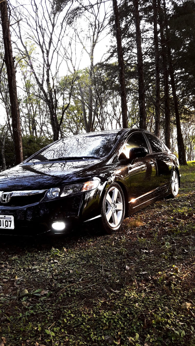 Honda Civic, carros br, HD phone wallpaper