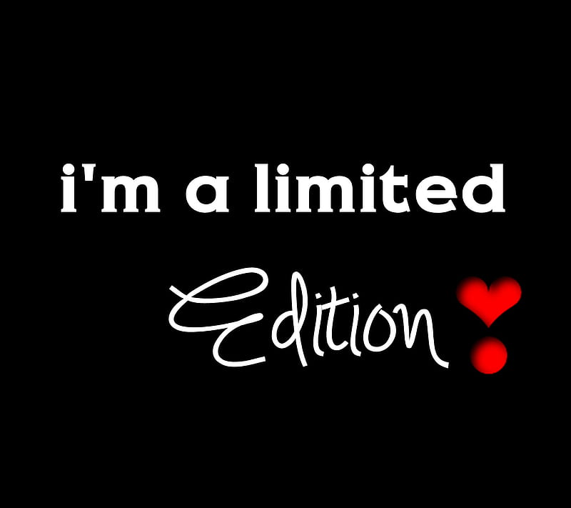 Im Limited Edition, limited edition, HD wallpaper