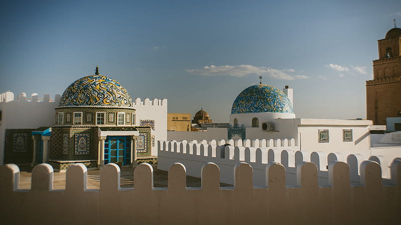 Kairouan Tunisia Sky Background Islamic, HD wallpaper